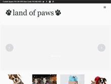 Tablet Screenshot of landofpaws.com